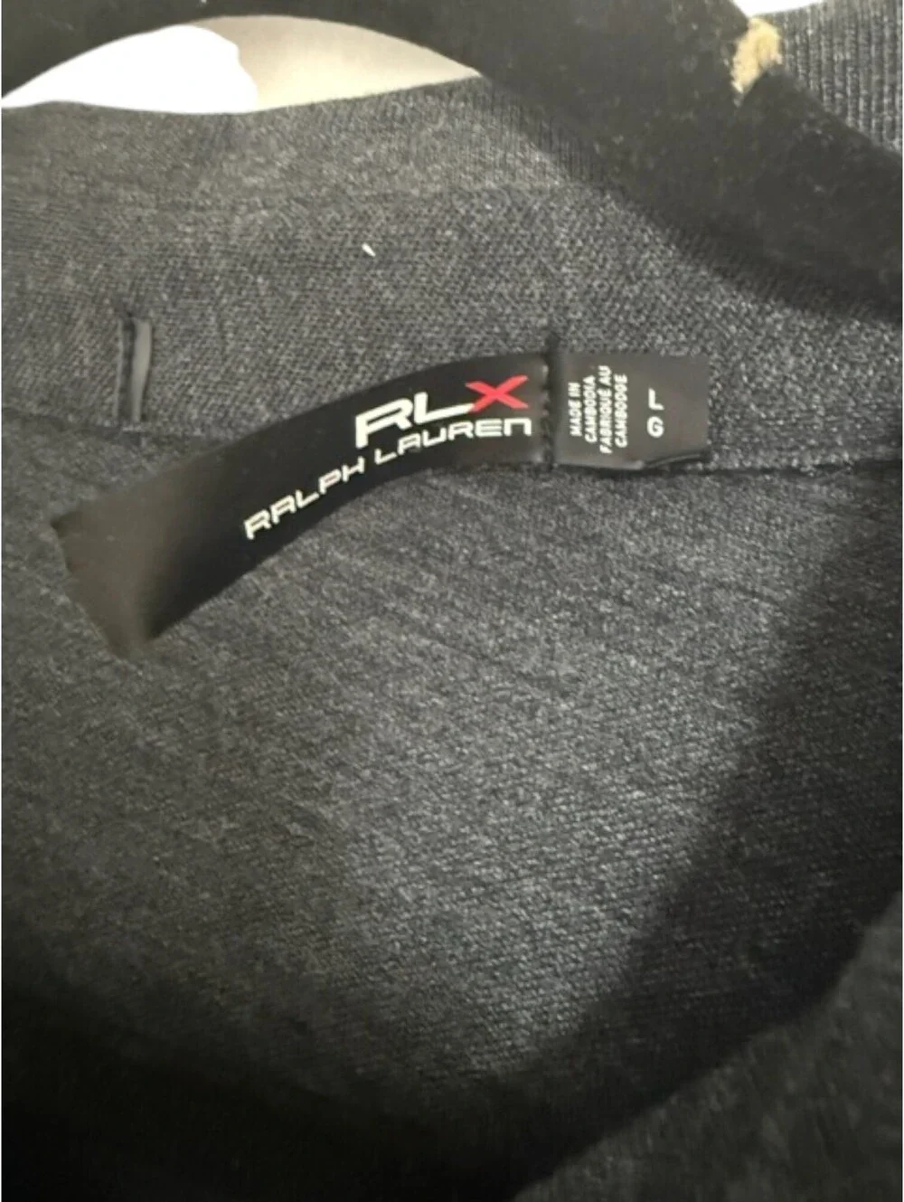 RLX Ralph Lauren Men's Dark Gray Polo Shirt Large Luxury Preppy Boutique